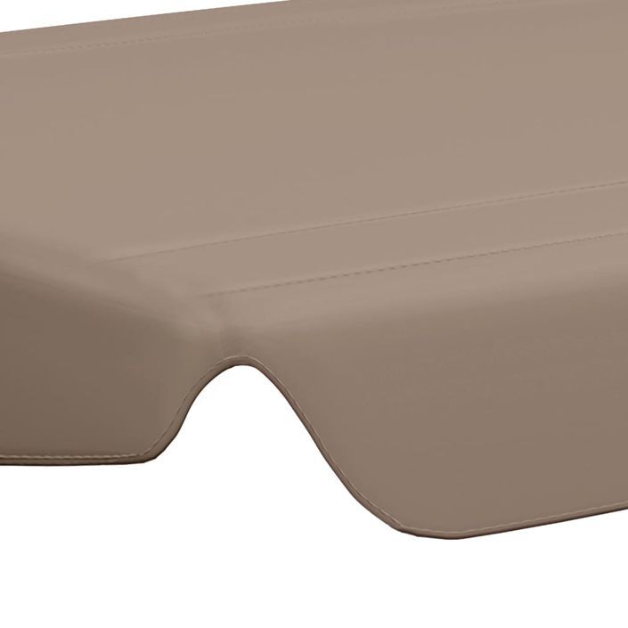 Toit de rechange de balançoire Taupe 150/130x70/105 cm - Photo n°5