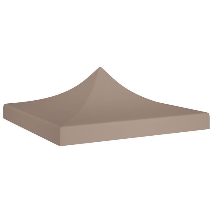 Toit de tente de réception 3x3 m Taupe 270 g/m² - Photo n°1