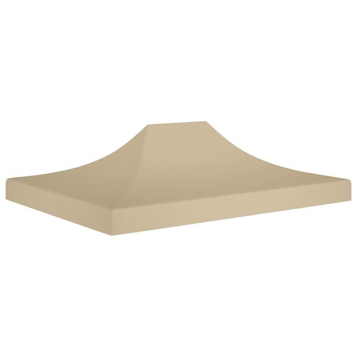 Toit de tente de réception 4,5x3 m Beige 270 g/m² - Photo n°1