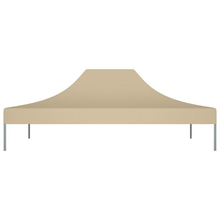 Toit de tente de réception 4,5x3 m Beige 270 g/m² - Photo n°3