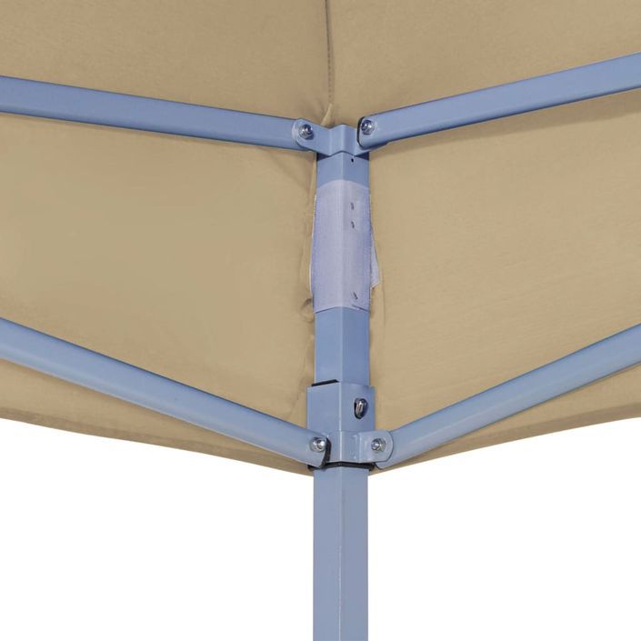 Toit de tente de réception 4,5x3 m Beige 270 g/m² - Photo n°5