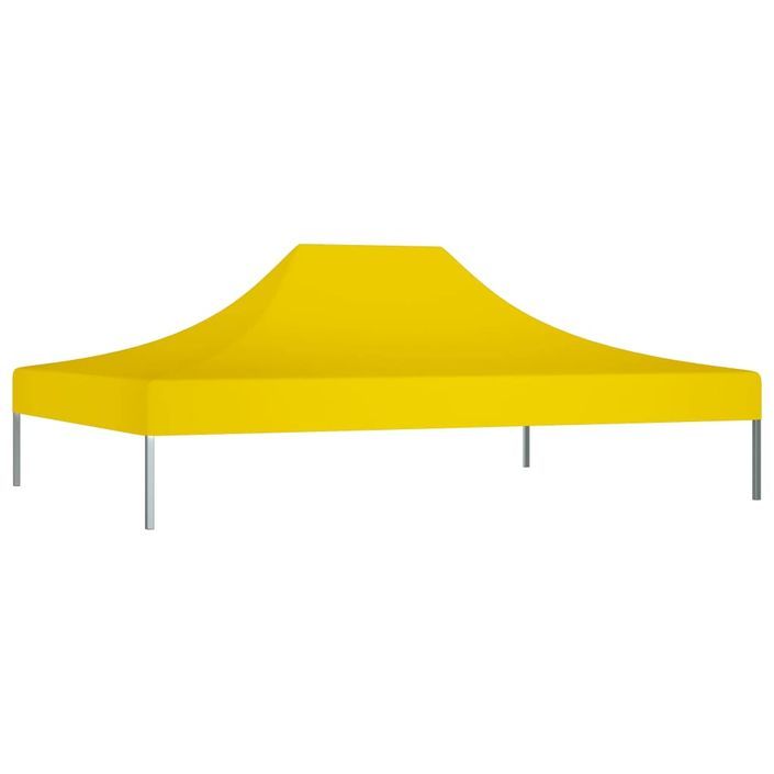 Toit de tente de réception 4,5x3 m Jaune 270 g/m² - Photo n°2