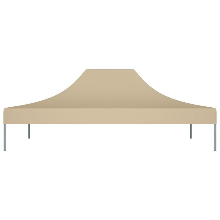 Toit de tente de réception 4x3 m Beige 270 g/m² - Photo n°3