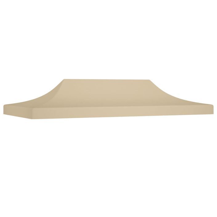 Toit de tente de réception 6x3 m Beige 270 g/m² - Photo n°1