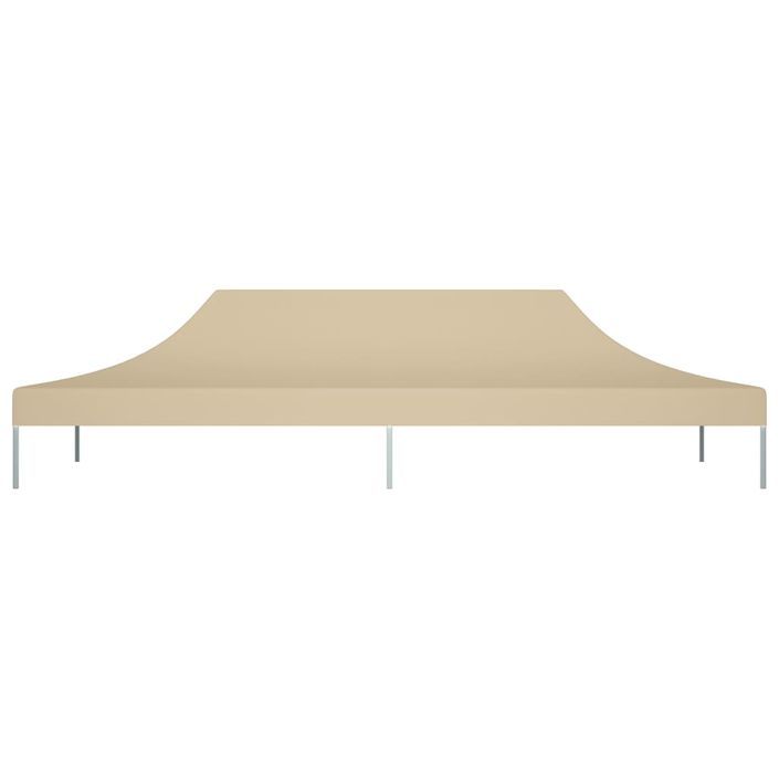 Toit de tente de réception 6x3 m Beige 270 g/m² - Photo n°2