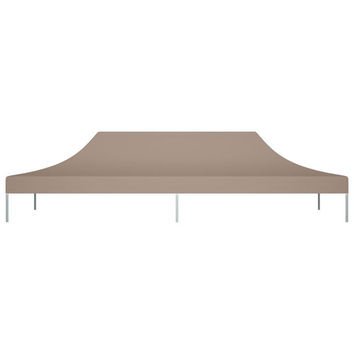 Toit de tente de réception 6x3 m Taupe 270 g/m² - Photo n°3