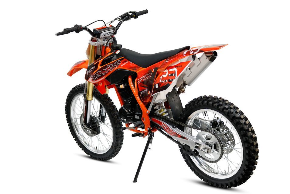 Tornado 250cc rouge 21/18 pouces Moto cross adulte - Photo n°2