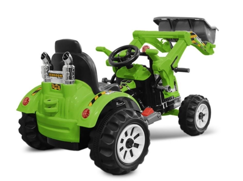 Tracteur électrique Buldozer vert 2x30W - Photo n°4