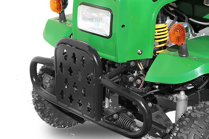 Tracteur enfant 110cc 3 vitesses automatiques avec remorque vert - Photo n°7
