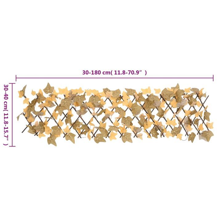 Treillis de feuille d'érable artificiel extensible 5 pcs - Photo n°7