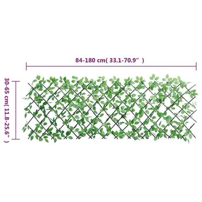 Treillis de lierre artificiel extensible 5 pcs vert 180x65 cm - Photo n°7