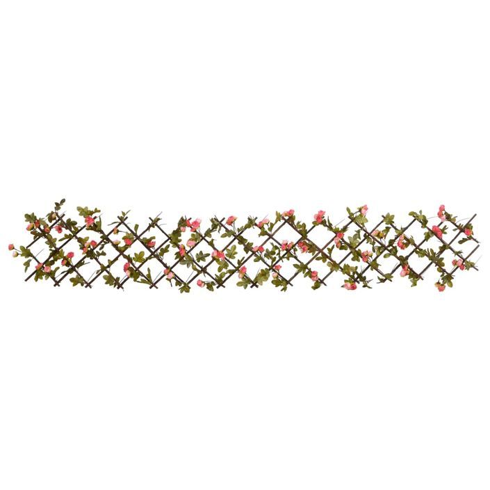 Treillis de lierre artificiel extensible rose foncé 180x30 cm - Photo n°3