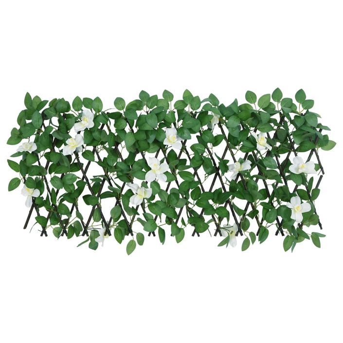 Treillis de lierre artificiel extensible vert 180x30 cm - Photo n°2