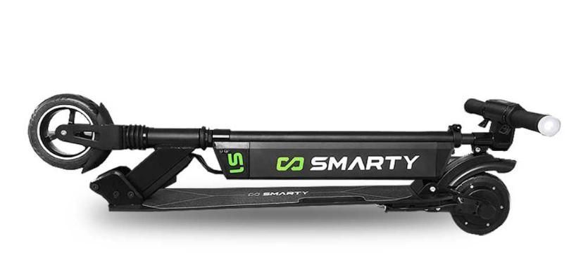 Trottinette électrique Smarty S1 300W noir 8 Pouces - 30 km/h - Photo n°2