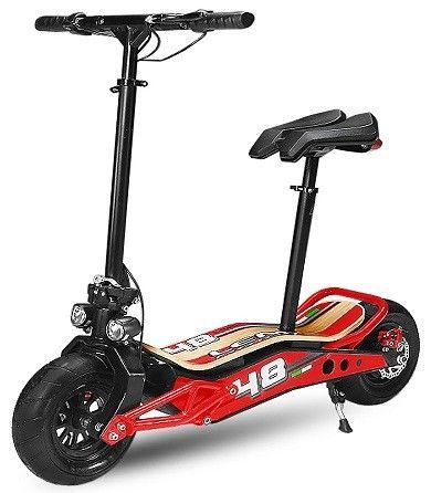 Trottinette électrique Velocifero Minimad 500W Lithium Rouge - Photo n°1