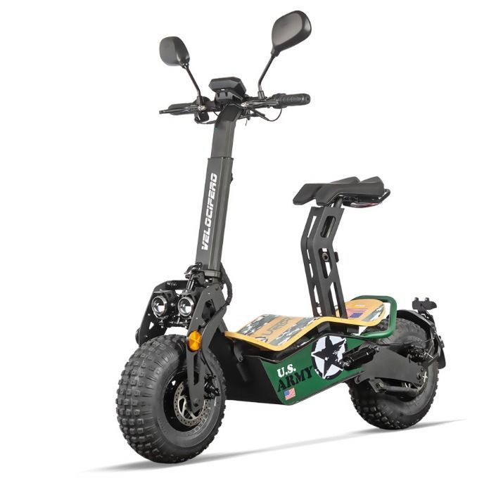 Trottinette Velocifero homologuée Mad 810W 48V camouflage - Photo n°1