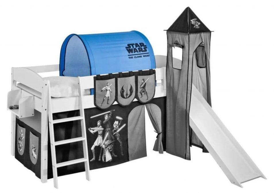 Tunnel bleu clair Star Wars pour lit mezzanine enfant - Photo n°1