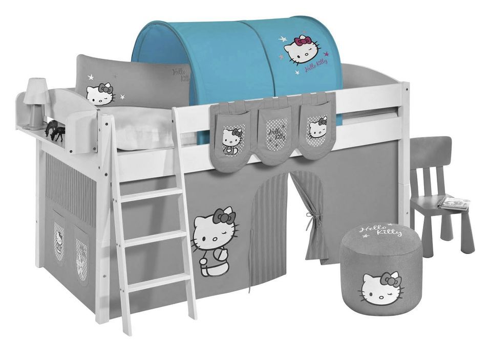 Tunnel bleu Hello Kitty pour lit mezzanine enfant - Photo n°1