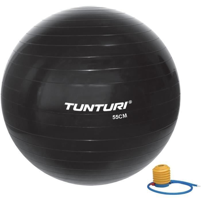 TUNTURI Gym ball ballon de gym 55cm noir - Photo n°1