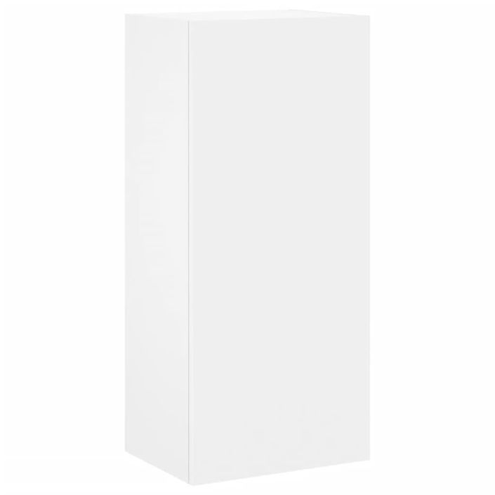 Unités murales TV 4 pcs blanc bois d'ingénierie - Photo n°7