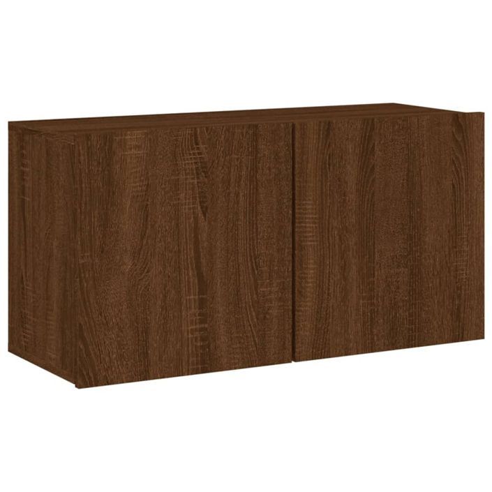 Unités murales TV 4 pcs chêne marron bois d'ingénierie - Photo n°6