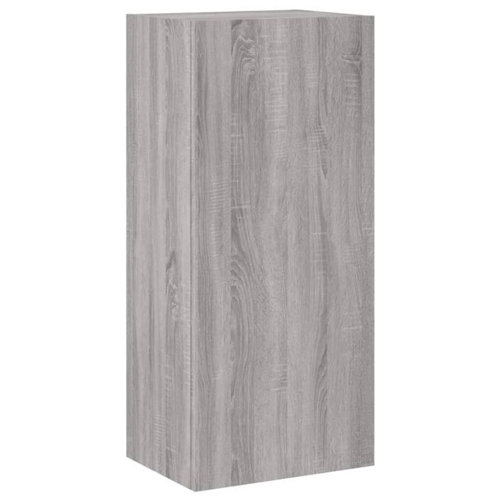 Unités murales TV 4 pcs sonoma gris bois d'ingénierie - Photo n°7