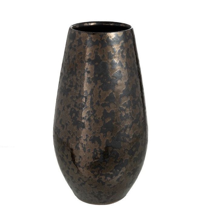 Vase antique céramique noir Ysarg H 35 cm - Photo n°1
