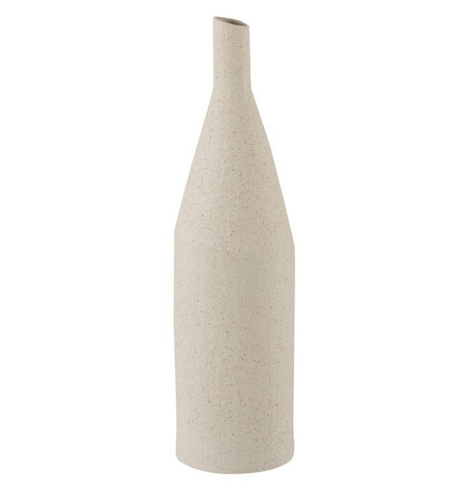 Vase avec col céramique blanc Ettis H 57 cm - Lot de 2 - Photo n°1