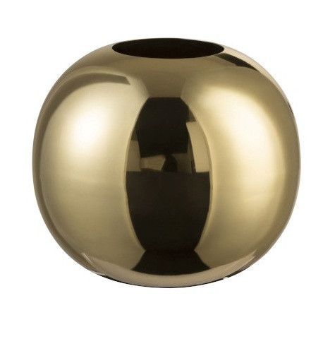 Vase boule métal doré brillant Narsh - Photo n°1