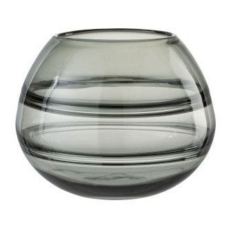 Vase boule verre bleu gris Liath H 15 cm - Lot de 3 - Photo n°1