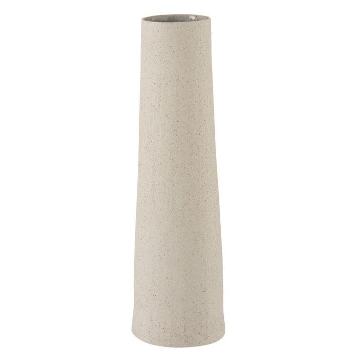 Vase céramique blanc Ettis H 60 cm - Lot de 2 - Photo n°1