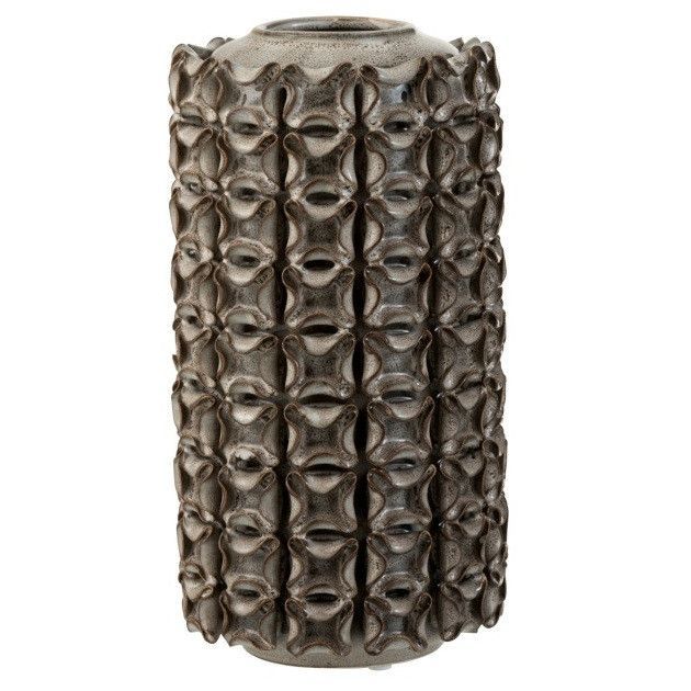 Vase céramique gris Omani H 27 cm - Photo n°1