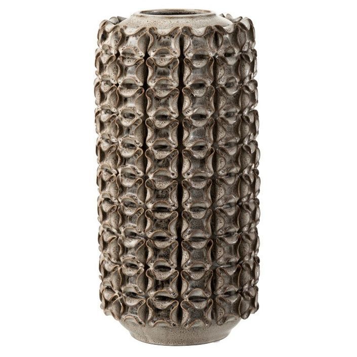 Vase céramique gris Omani H 30 cm - Photo n°1