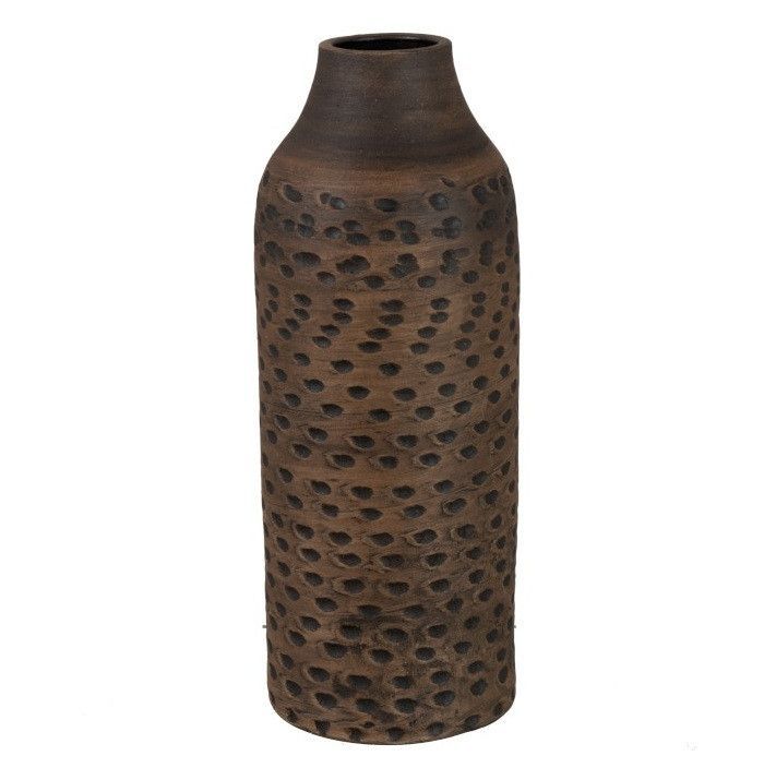Vase céramique marron Diere H 41 cm - Lot de 2 - Photo n°1