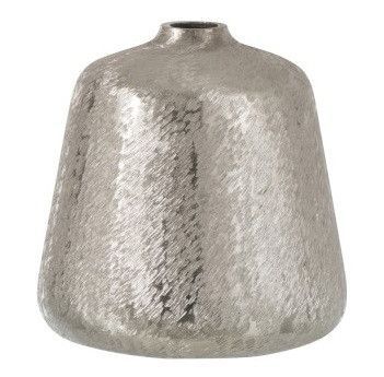 Vase conique métal argenté Neela - Photo n°1