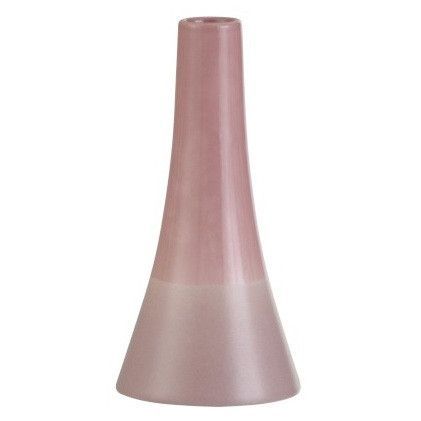 Vase conique porcelaine rose Uchi H 15 cm - Photo n°1