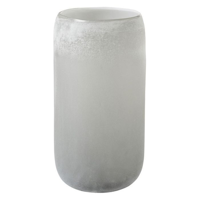 Vase cylindrique verre gris Liath H 36 cm - Lot de 2 - Photo n°1