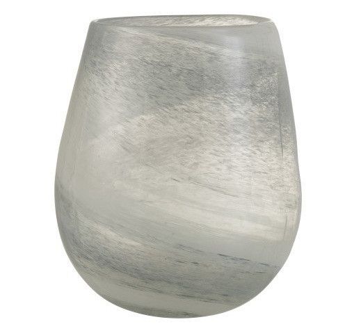 Vase verre bleu et blanc Marino - Photo n°1