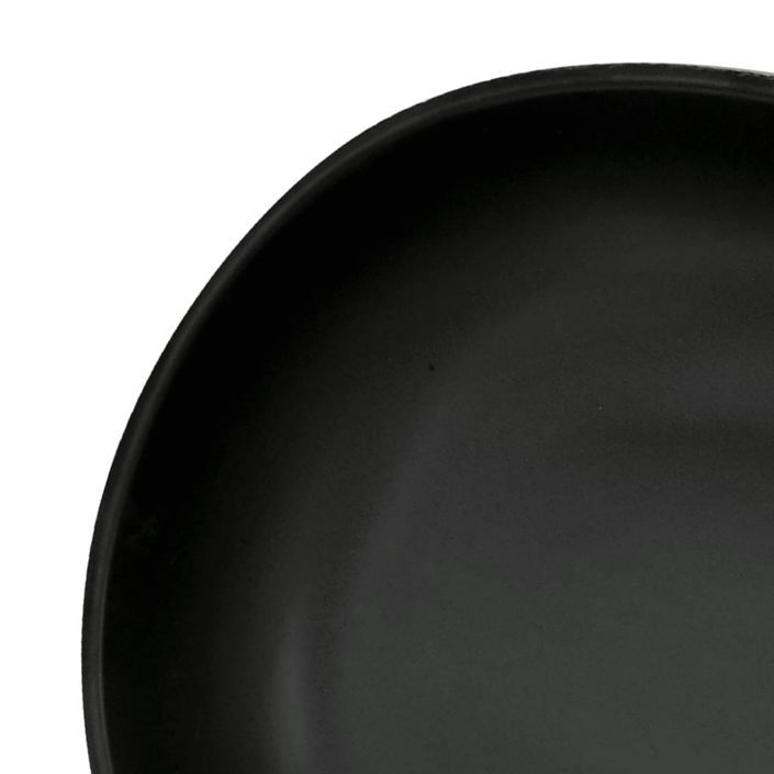 Vasque à poser noir et bleu ovale 59x40x14 cm céramique - Photo n°7