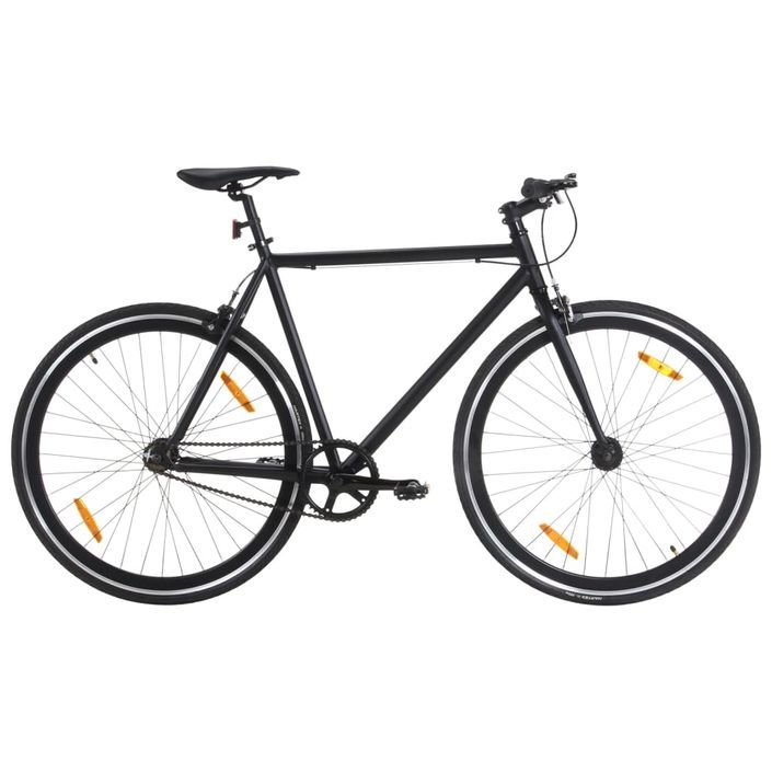 Vélo à pignon fixe noir 700c 51 cm - Photo n°1