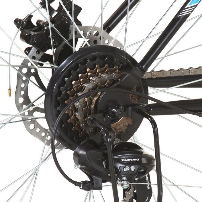 Vélo de montagne 21 vitesses Roues 29 pouces Cadre 53 cm Noir - Photo n°9