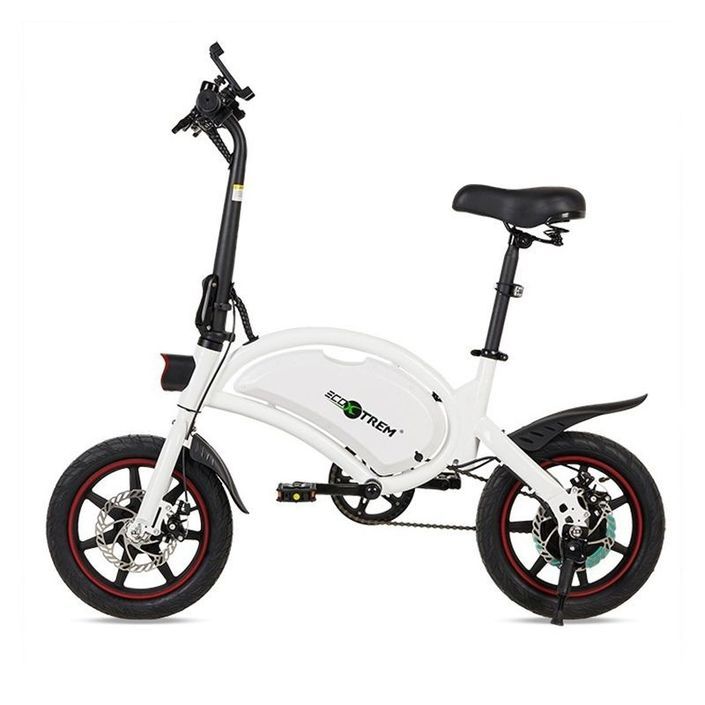 Vélo électrique 250W blanc avec pédales avec Application Ecoxtrem - 25 km/h 2 - Photo n°2