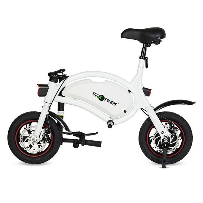 Vélo électrique 250W blanc avec pédales avec Application Ecoxtrem - 25 km/h 2 - Photo n°3