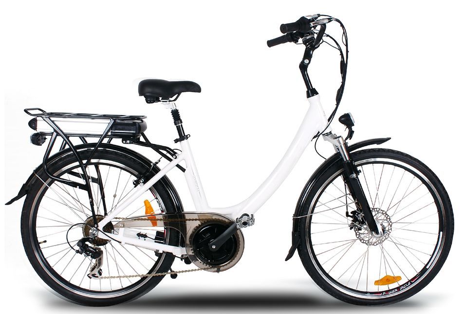Vélo électrique E Go Vienne 250W Blanc - Photo n°1