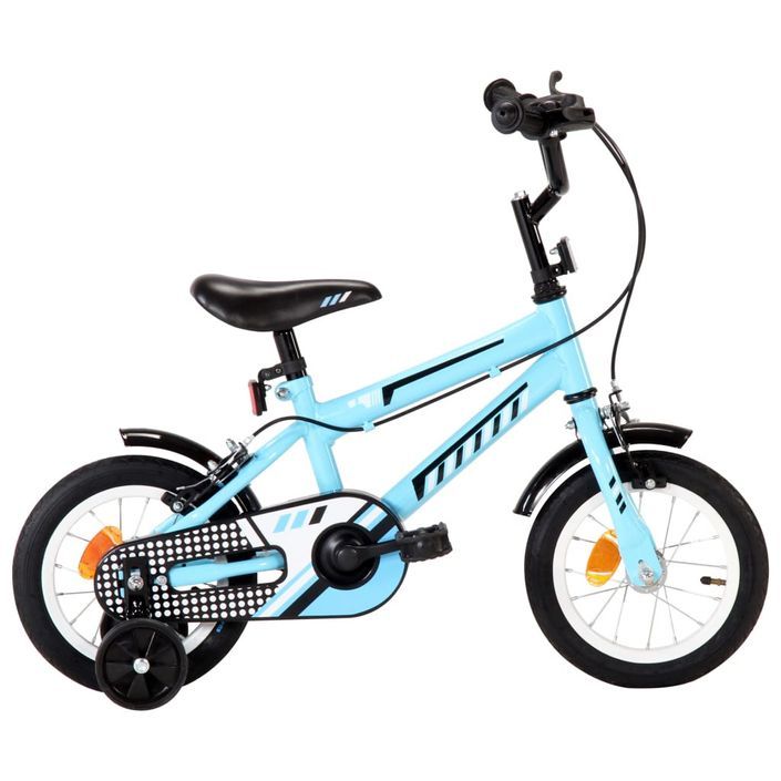 Vélo pour enfant bleu et noir 12 pouces Vital - Photo n°1