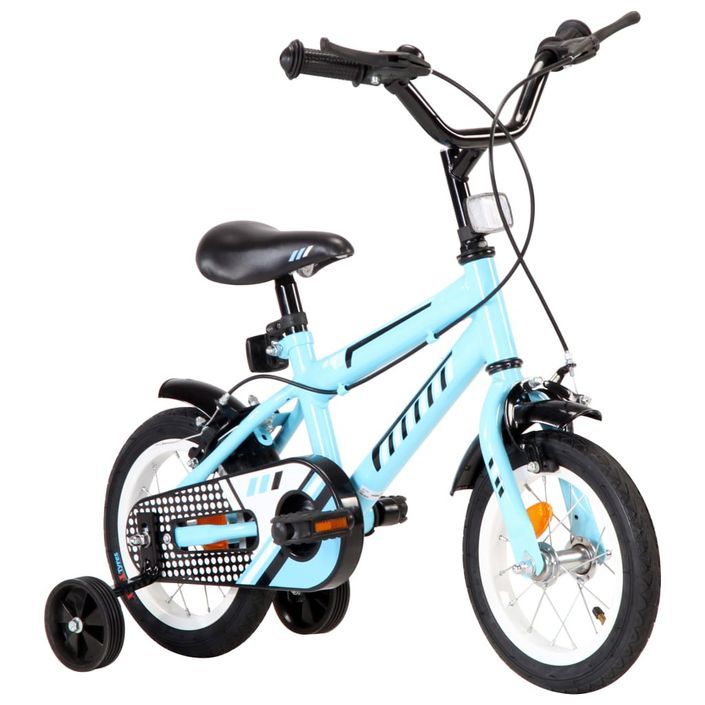 Vélo pour enfant bleu et noir 12 pouces Vital - Photo n°2