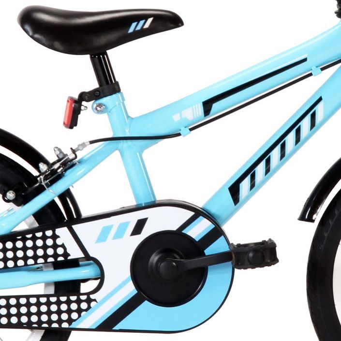 Vélo pour enfant bleu et noir 16 pouces Vital - Photo n°6
