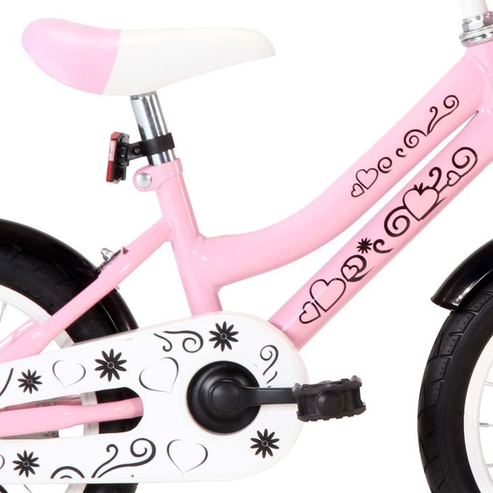 Vélo pour enfant rose et noir 14 pouces Vital - Photo n°12