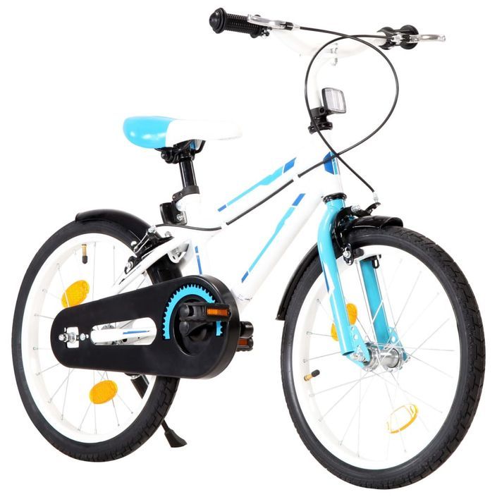 Vélo pour enfants 18 pouces Bleu et blanc - Photo n°2