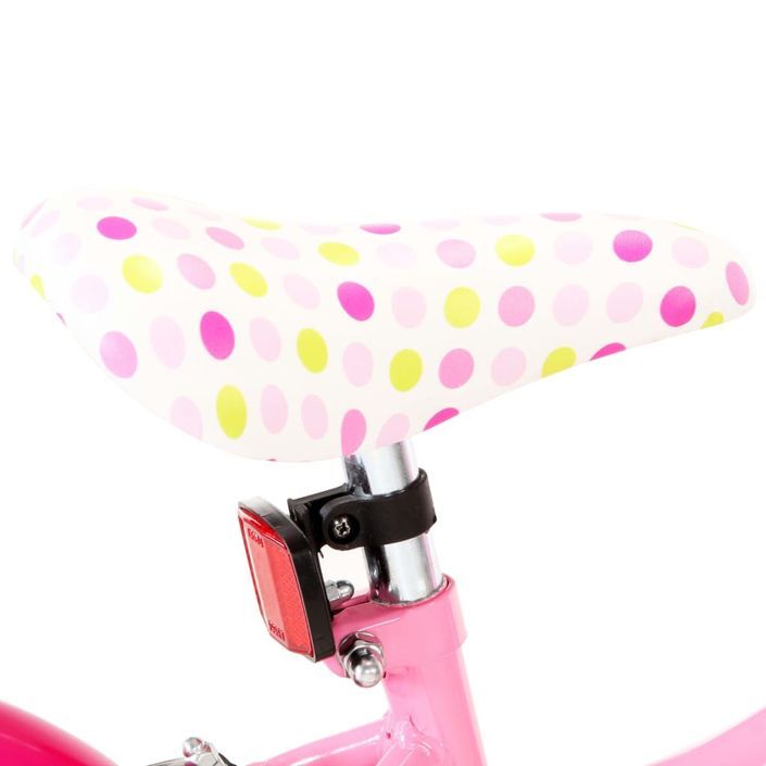 Vélo rose et blanc 12 pouces Cyclob - Photo n°7